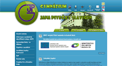 Desktop Screenshot of gjpslavicin.cz