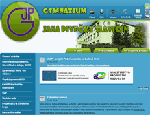 Tablet Screenshot of gjpslavicin.cz